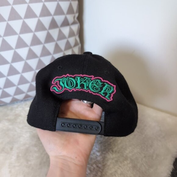 The Suicide Squad The Joker Face Tattoo Collectible Adjustable Hat Snapback Cap - Picture 3 of 6